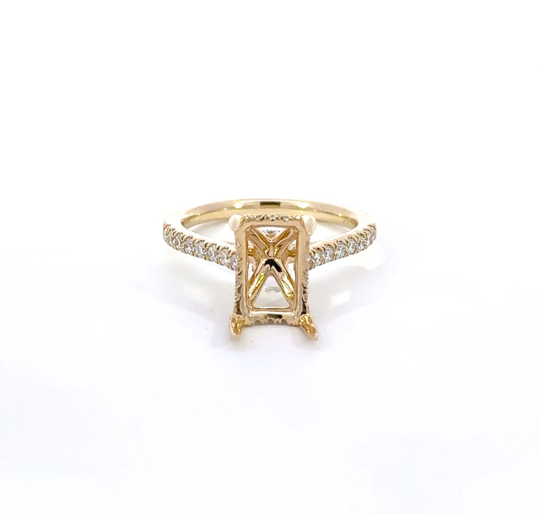 Ara Crown Lab Grown Semi-Mount Engagement Ring