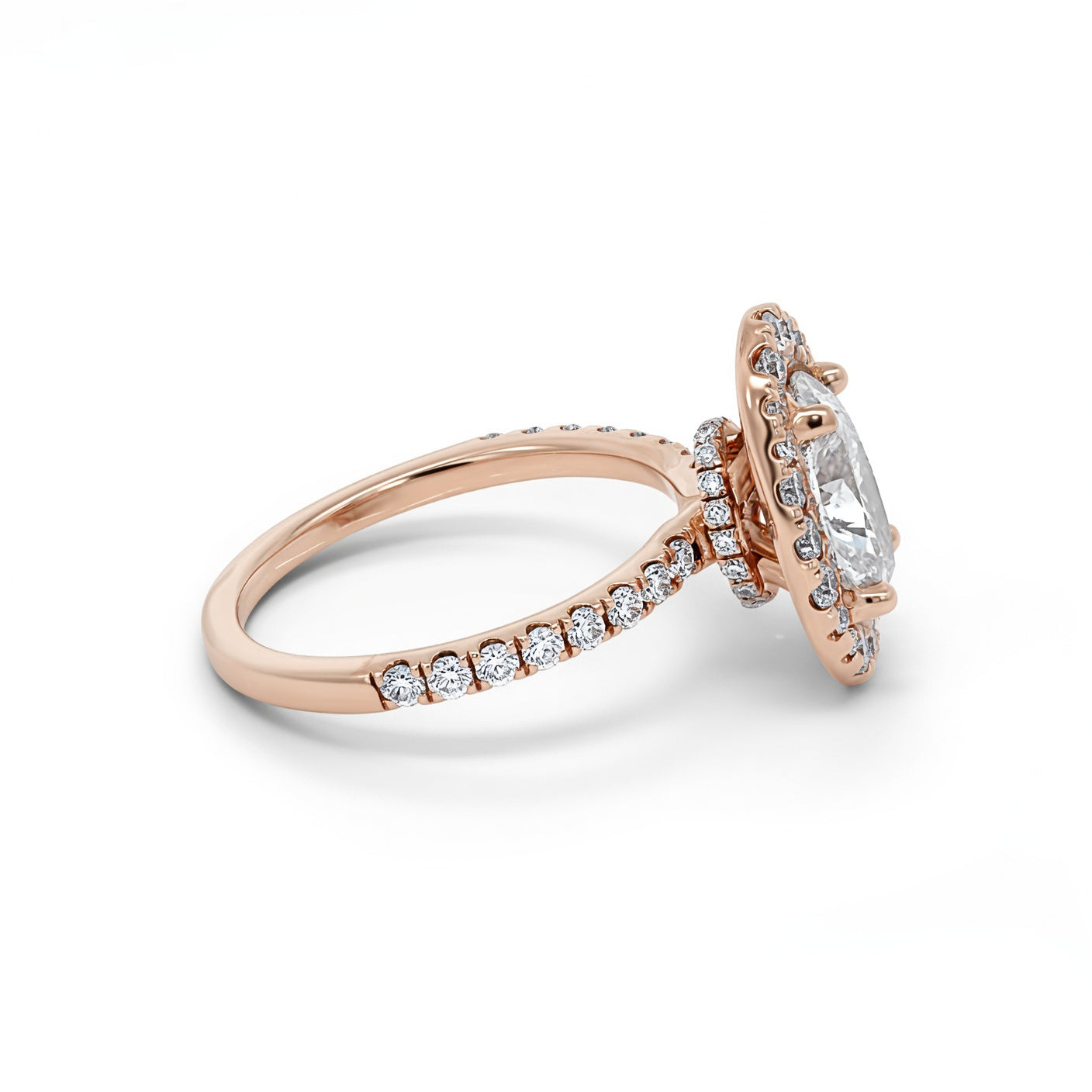 Syrma Halo Engagement Ring