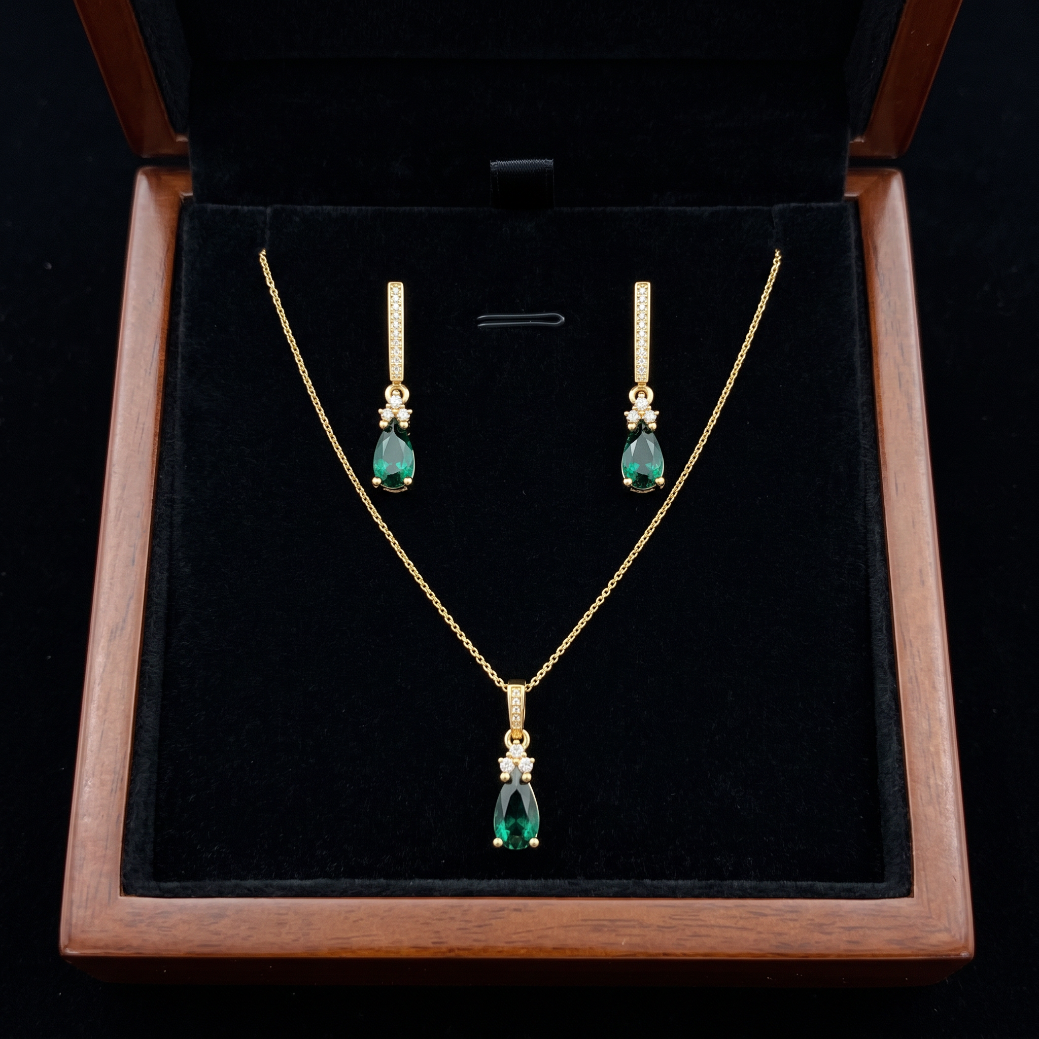 14k Green Tourmaline Pendant