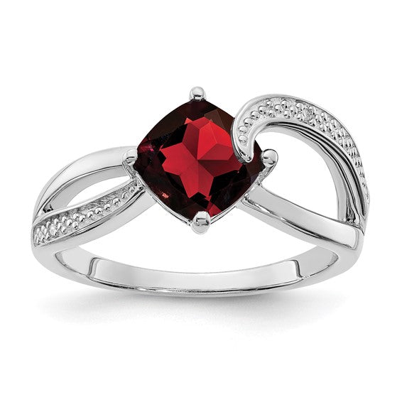 Cushion Gemstone & Diamond Rings