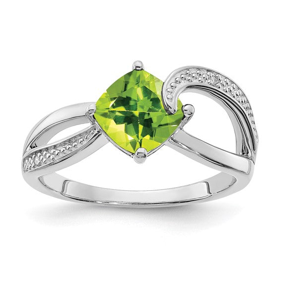 Cushion Gemstone & Diamond Rings