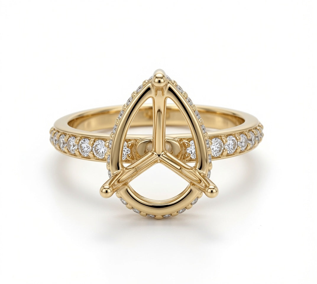 Spica Lab Diamond Semi-Mount Engagement Ring