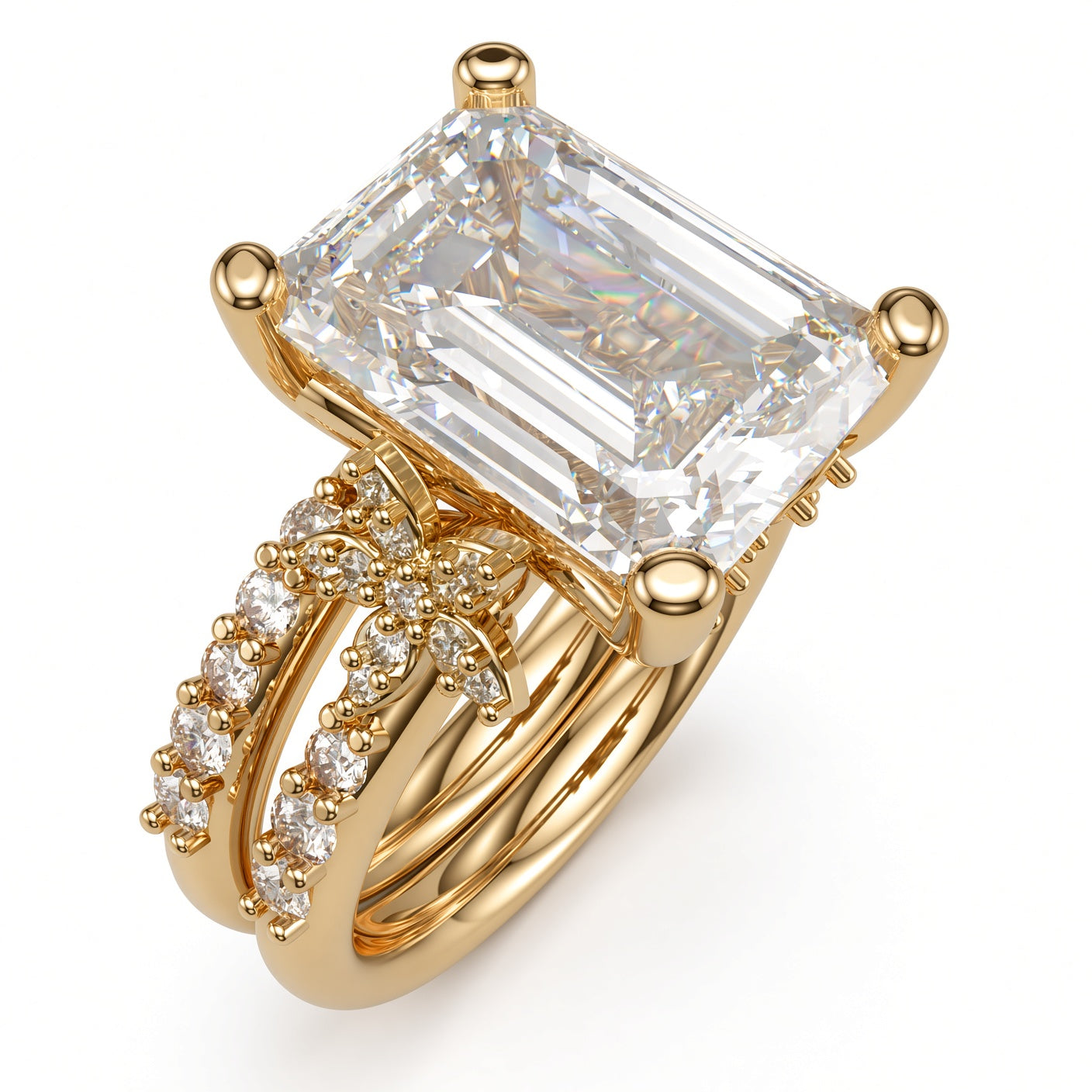 The Wildflower Bridal Engagement Ring