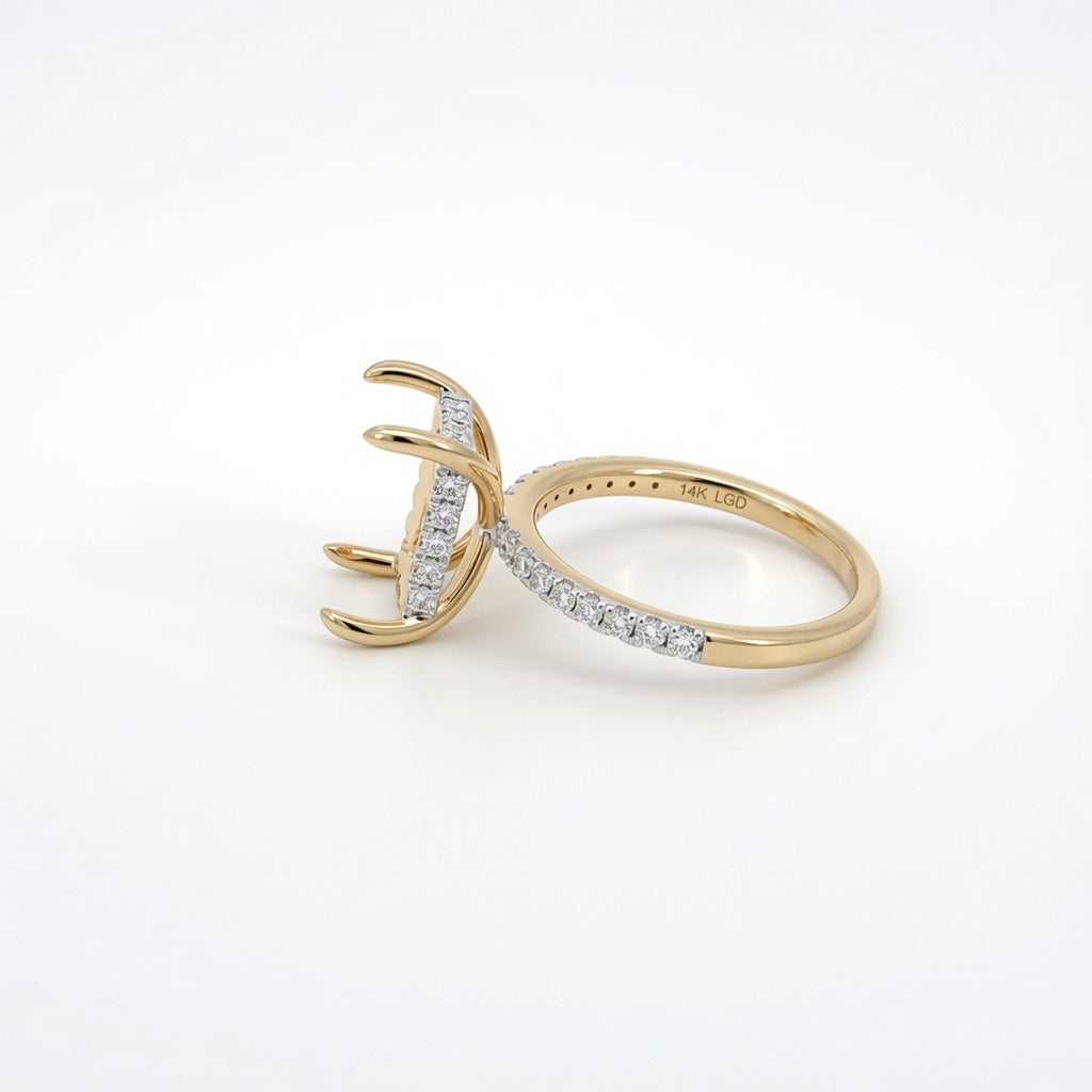 Ara Lab Diamond Semi-Mount Engagement Ring