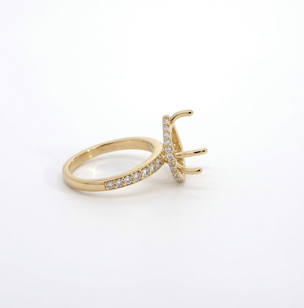 Spica Lab Diamond Semi-Mount Engagement Ring