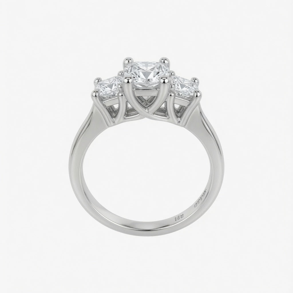 The Trinity 3-Stone Bridal Ring