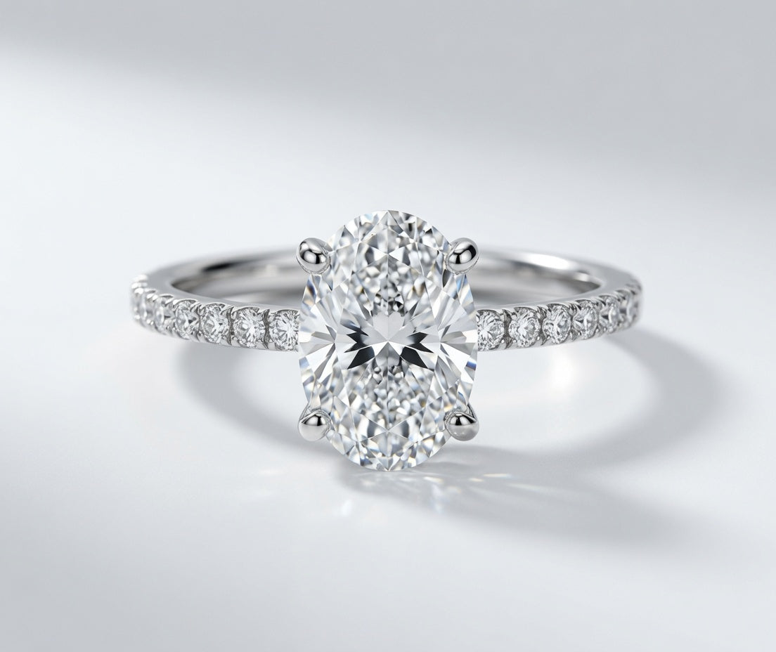 Maia Oval Lab Diamond Engagement Ring