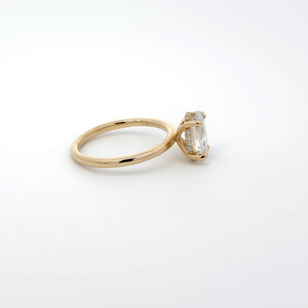 Lumen Lab Diamond Solitaire Engagement Ring