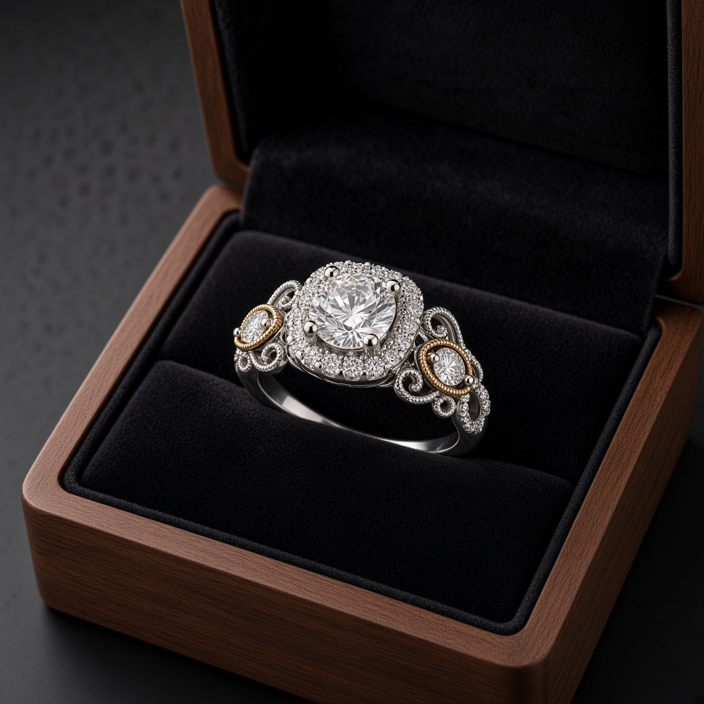 The Mirabelle Bridal Engagement Ring