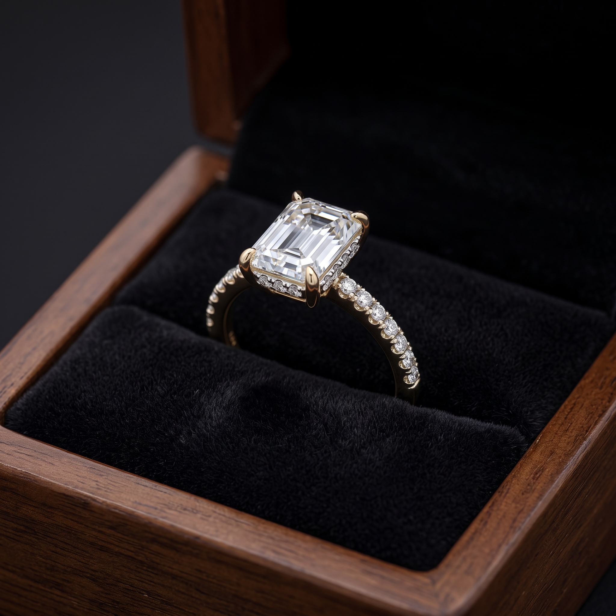 Vega Lab Diamond Semi-Mount Engagement Ring