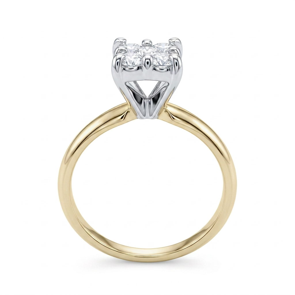 The Prism Cluster Bridal Ring