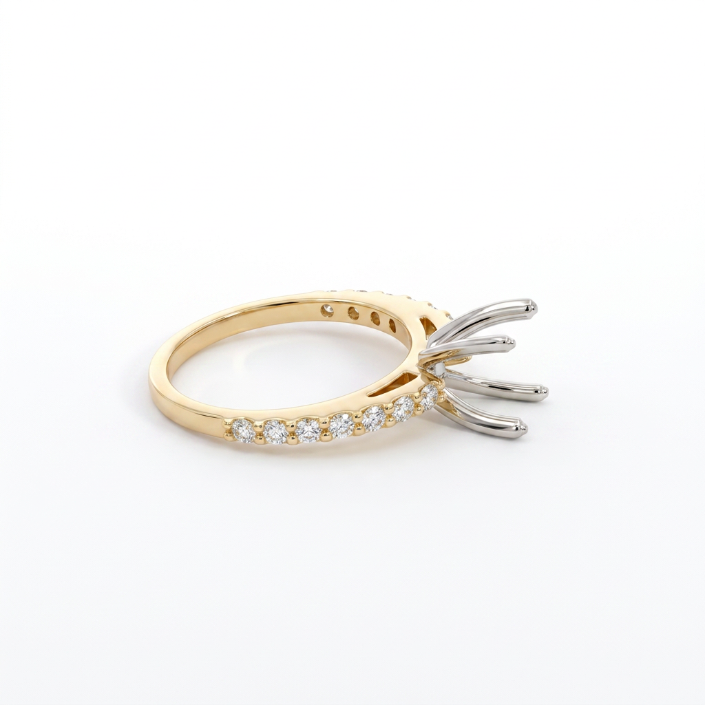 Castor Lab Diamond Semi-Mount Engagement Ring
