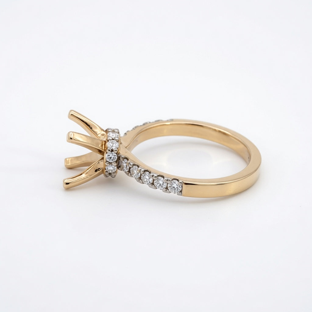 Mira Lab Diamond Semi-Mount Engagement Ring