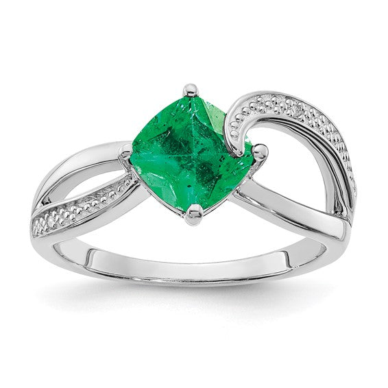Cushion Gemstone & Diamond Rings