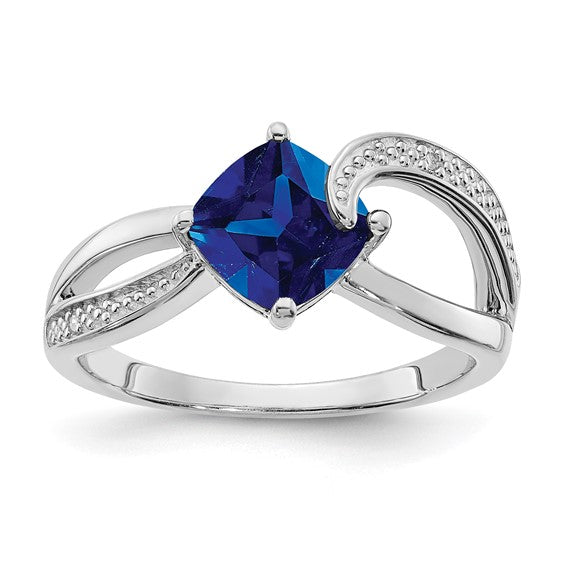 Cushion Gemstone & Diamond Rings