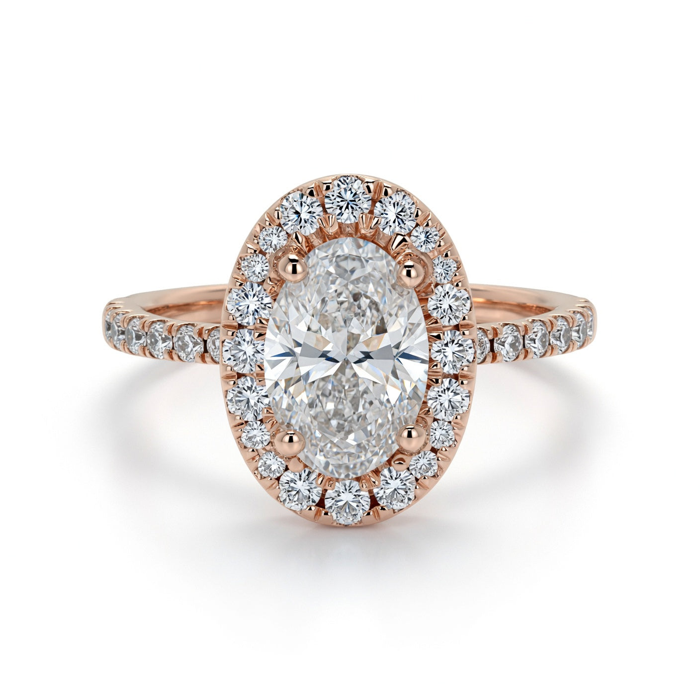Syrma Halo Engagement Ring