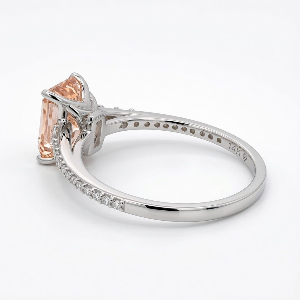 Seren Lab Pink Diamond Engagement Ring