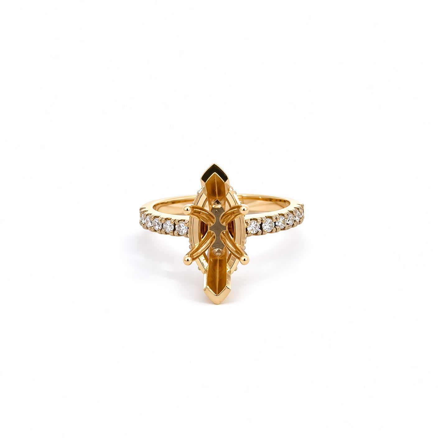 The Vesper Lab Diamond Semi-Mount Ring