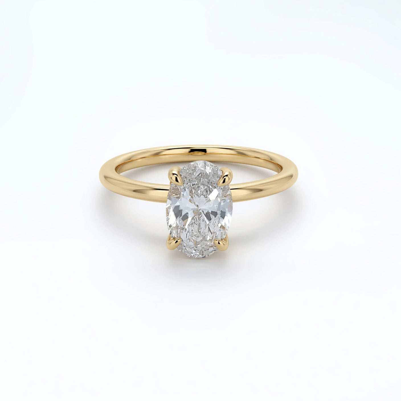 Lumen Lab Diamond Solitaire Engagement Ring