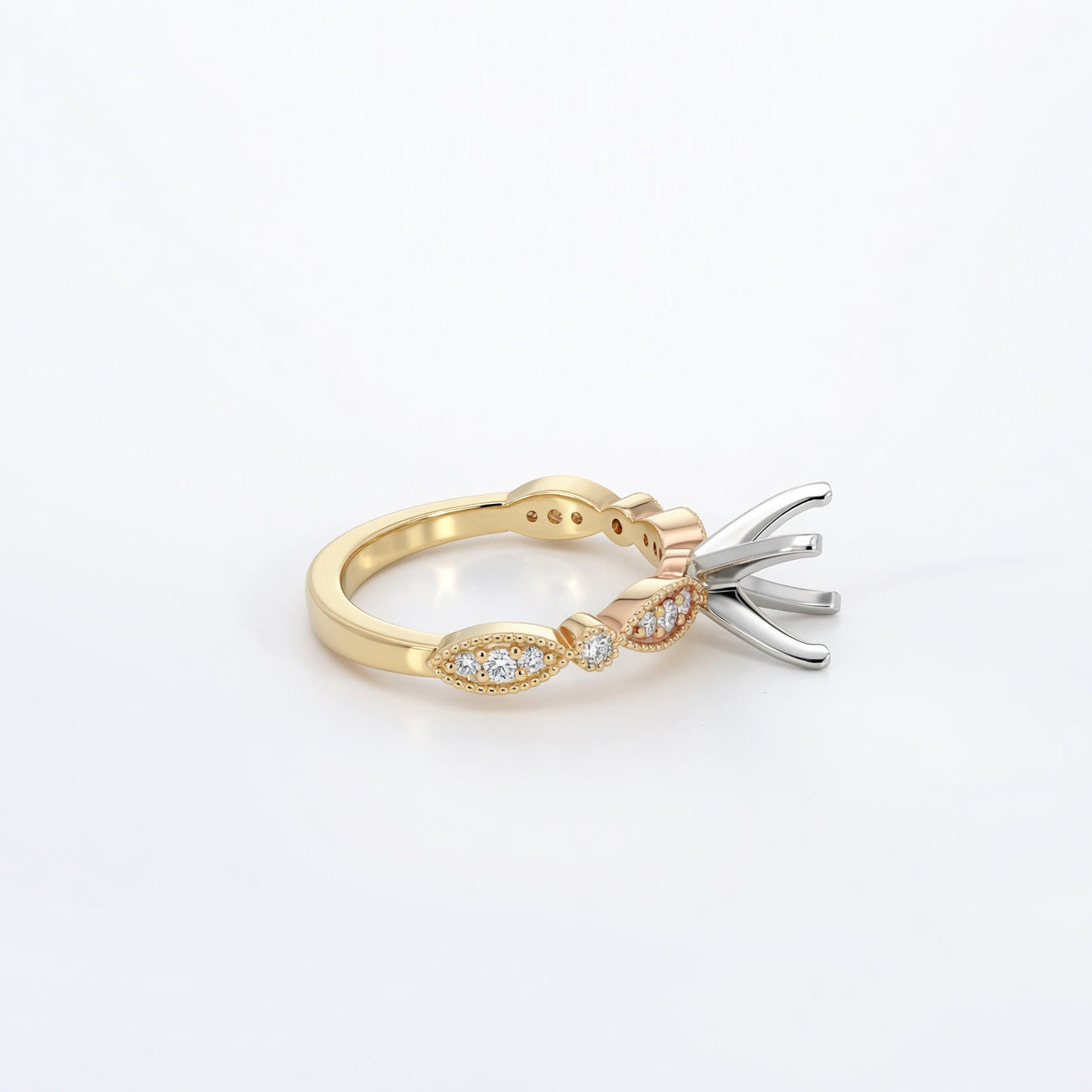 Vela Lab Diamond Semi-Mount Engagement Ring