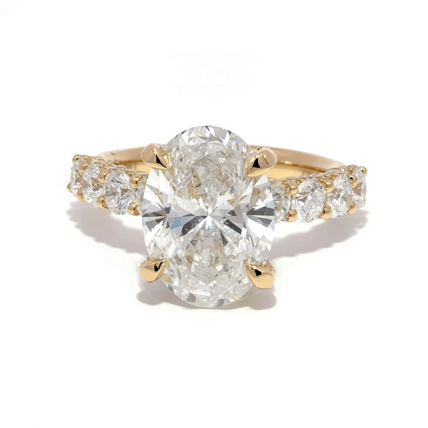Elara Oval Lab Diamond Bridal Ring