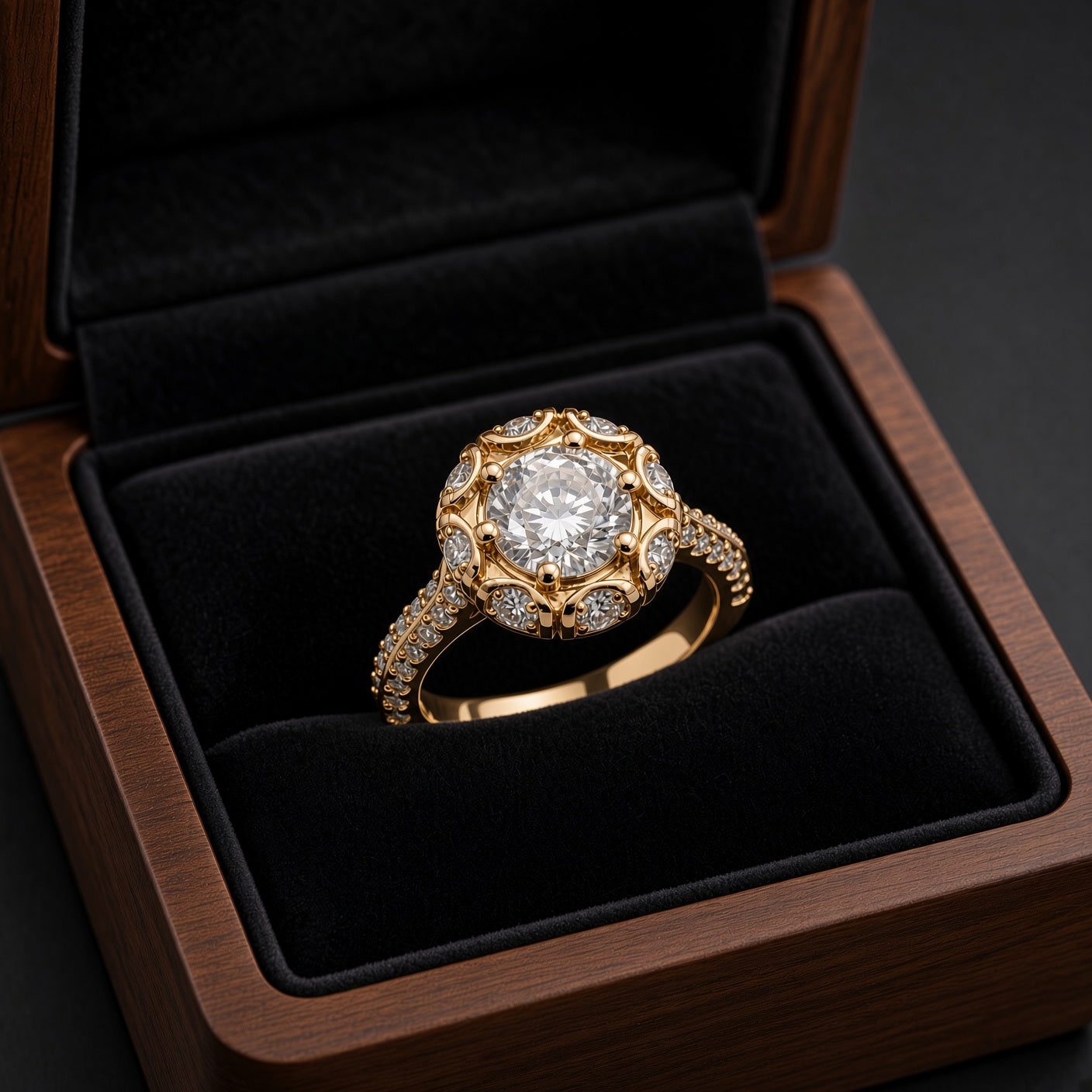 The Cloud Bridal Engagement Ring
