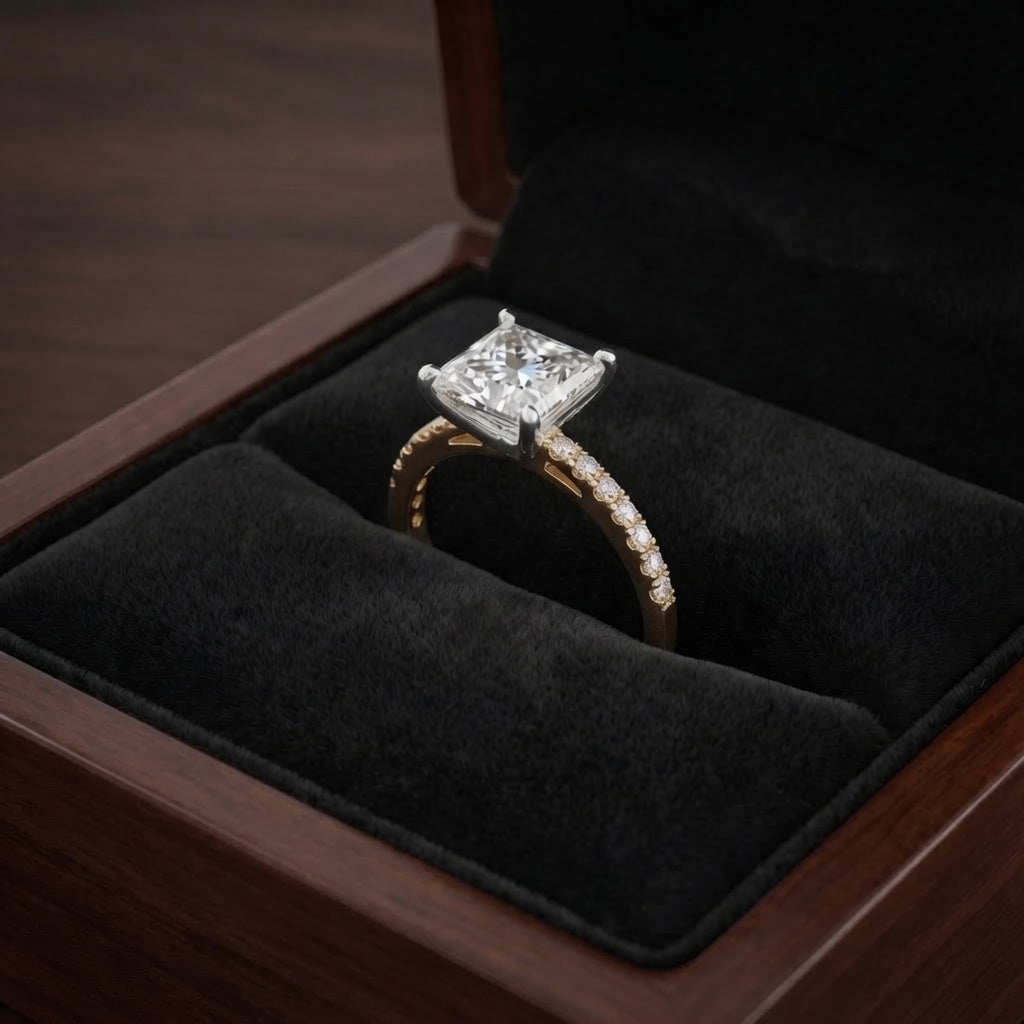 Castor Lab Diamond Semi-Mount Engagement Ring
