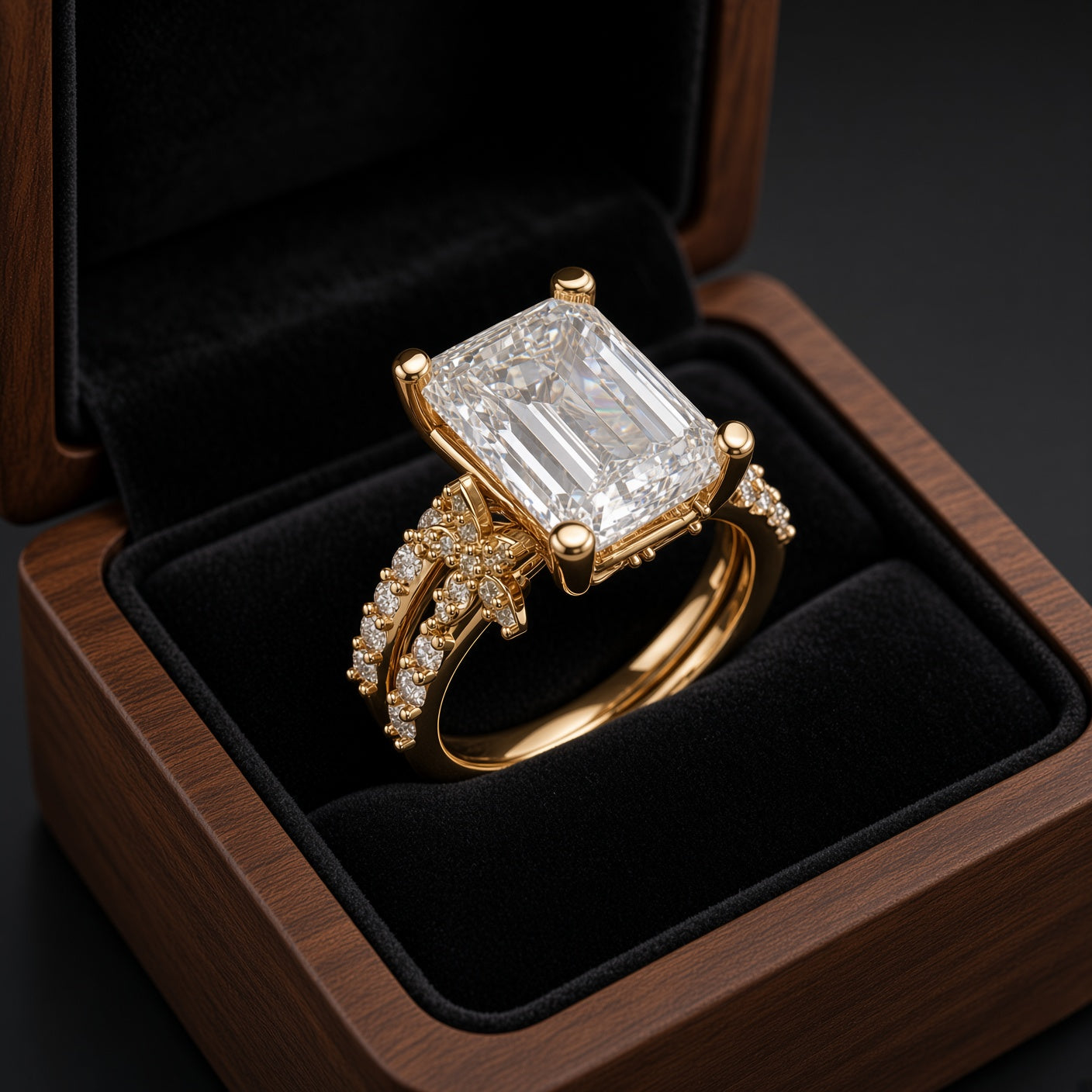 The Wildflower Bridal Engagement Ring